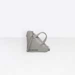 Balenciaga Gris Aluminum Triangle Duffle XS Glitter Bag