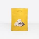Balenciaga Yellow Puppy and Kitten Plastic Bag Shopper M