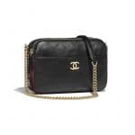 Chanel Black Button Up Camera Case Bag