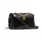 Chanel Black Grained Calfskin Camera Case Bag