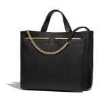 Chanel Black Lady Coco Large Shopping Bag