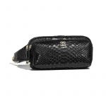 Chanel Black Python Street CC Waist Bag