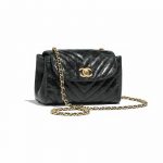 Chanel Dark Green Aged Calfskin Small Flap Bag