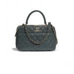 Chanel Gray Trendy CC Bowling Bag