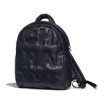 Chanel Navy Blue Deerskin Coco Neige Backpack Bag