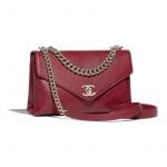 Chanel Pink Coco Chevron Small Flap Bag