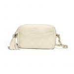 Chanel White Coco Tassel Mini Camera Case Bag