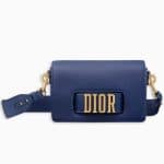 Dior Blue Calfskin Dio(r)evolution Flap Bag