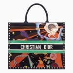 Dior Multicolor Air Element Hand-painted Book Tote Bag