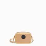 Fendi Beige Leather Mini Camera Case Bag