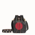 Fendi Black Stamp Patch Mon Tresor Bag