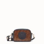 Fendi Brown FF Pattern Canvas Mini Camera Case Bag