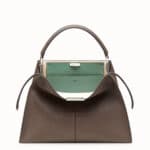 Fendi Brown/Aquamarine Peekaboo X-Lite Bag