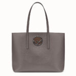 Fendi Gray Shopping Logo Bag