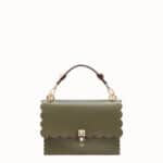 Fendi Green Scalloped Kan I Bag