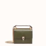 Fendi Green Sheepskin Kan I Small Bag