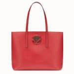 Fendi Red Shopping Logo Bag