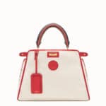 Fendi White/Black Medium Peekaboo Defender Bag 1