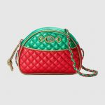 Gucci Red/Green Laminated Mini Bag