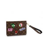 Louis Vuitton Monogram Patches City Pouch Bag