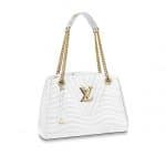 Louis Vuitton White New Wave Chain Tote Bag