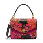 Mulberry Midnight Embroidered Smooth Calf Harlow Satchel Bag