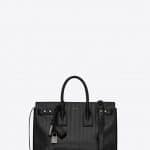 Saint Laurent Black Eel Sac De Jour Small Bag