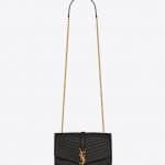 Saint Laurent Black Matelassé Sulpice Medium Bag