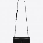 Saint Laurent Black Patent Book Bag