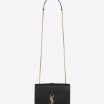 Saint Laurent Black Smooth Leather Sulpice Medium Bag