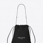 Saint Laurent Black Teddy Bucket Bag