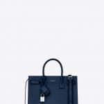 Saint Laurent Blue Embossed Crocodile Shiny Sac De Jour Baby Bag