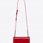 Saint Laurent Red Patent Book Bag