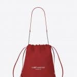 Saint Laurent Red Teddy Bucket Bag