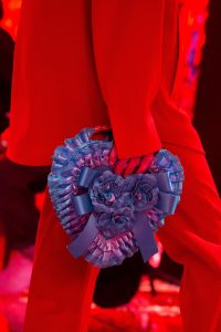 Balenciaga Purple Heart Shaped Clutch Bag - Spring 2019