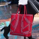 Balenciaga Red Braided Tote Bag - Spring 2019