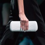 Balenciaga White Monogram Embossed Minaudiere Bag - Spring 2019