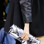 Celine Black/White Printed Clutch Bag - Spring 2019