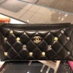 Chanel Black 18K Charms Long Wallet