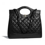 Chanel Black Lambskin Chanel 31 Medium Shopping Bag