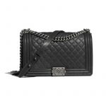 Chanel Charcoal Boy Chanel New Medium Flap Bag