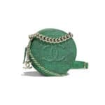 Chanel Green Lizard Round As Earth Evening Bag