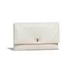 Chanel Ivory Chevron 2.55 Reissue Clutch Bag