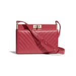 Chanel Red Chevron Reissue Clutch Bag