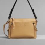 Chloe Bleached Brown Suede Calfskin Small Roy Bag