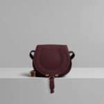 Chloe Burnt Brown Small Grain Calfskin Mini Marcie Bag