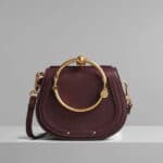 Chloe Burnt Brown Small Nile Bracelet Bag