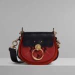 Chloe Earthy Red Embroidered Small Tess Bag