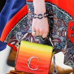 Chloe Red/Yellow Ombre Mini Flap Bag - Spring 2019