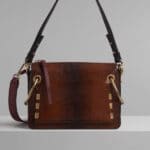 Chloe Sepia Brown Watersnake Print Small Roy Bag